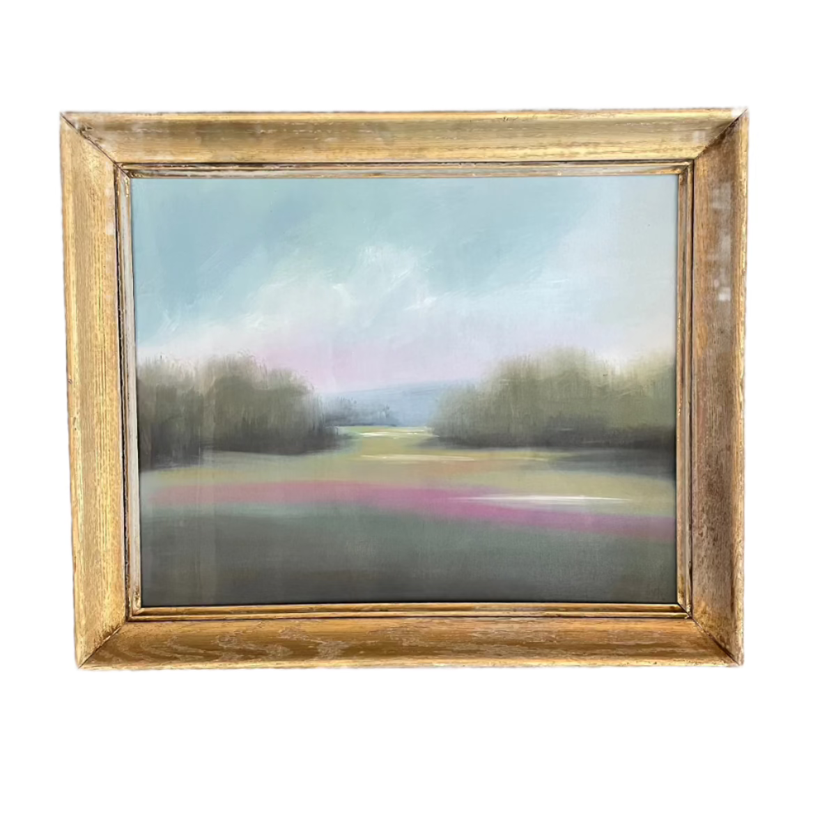 Landscape in Gold Frame