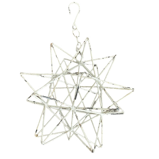 White Metal Hanging Stars