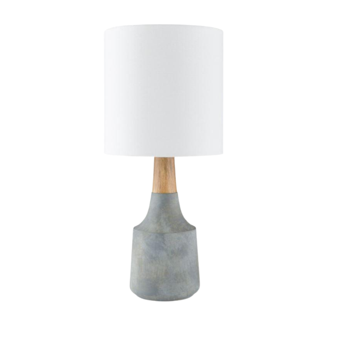 Gray Table Lamp