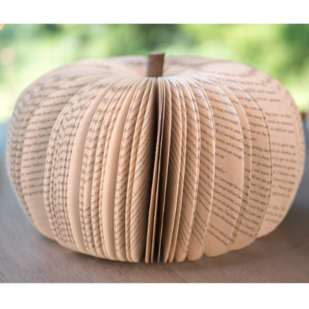 Upcycled Book Pumpkins