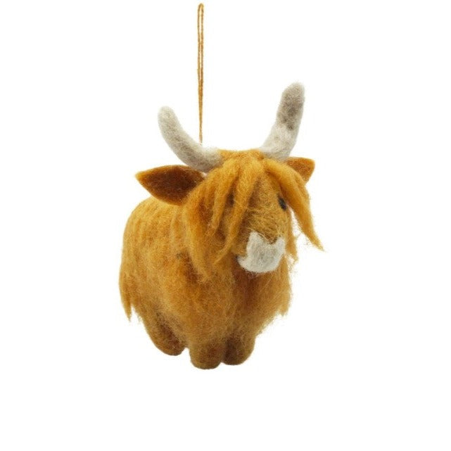 Cow Hanging Felt Ornament