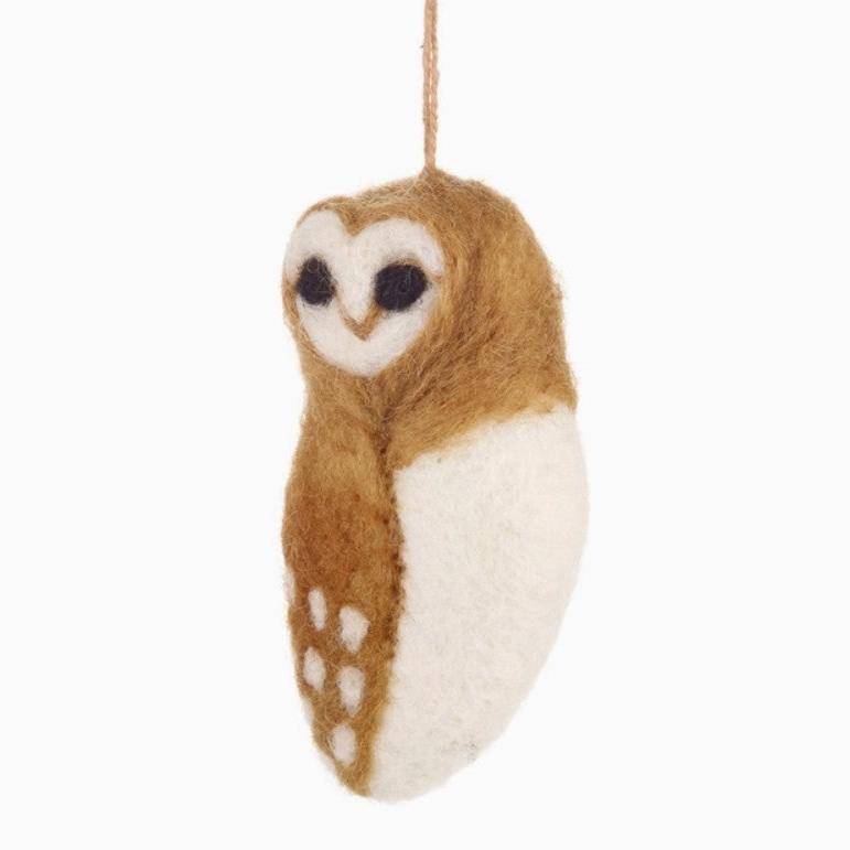 Owl Hanging Felt Ornament