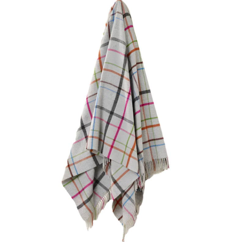 Lambswool Windowpane Throw