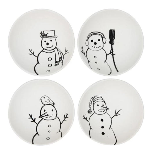 Snowman Stoneware Bowl