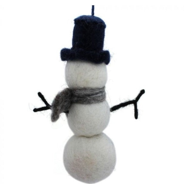 Felt Snowman Ornament