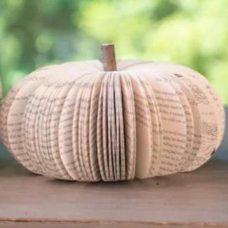 Upcycled Book Pumpkins