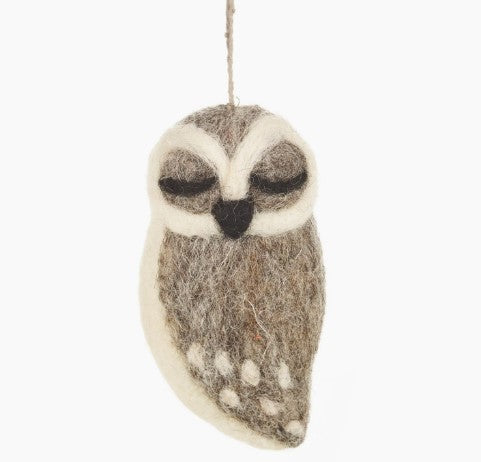 Owl Hanging Felt Ornament