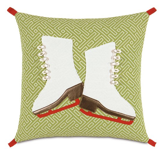 Skates Applique Pillow